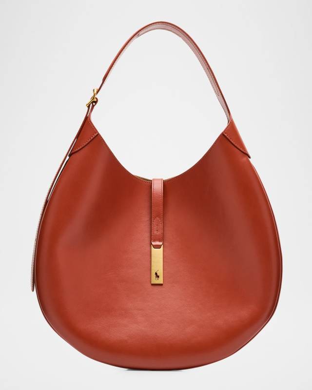 Polo ID Large Calfskin Shoulder Bag